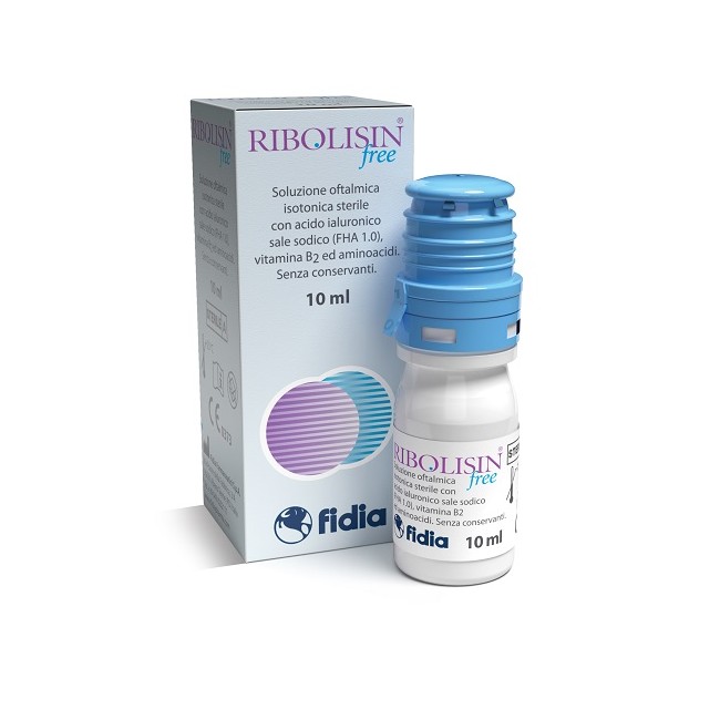 COLLIRIO SOLUZIONE OFTALMICA RIBOLISIN FREE 10 ML