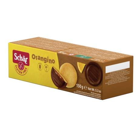 SCHAR ORANGINO BISCOTTI CON RIPIENO AL GUSTO DI ARANCIA RICOPERTI CON CIOCCOLATO 150 G