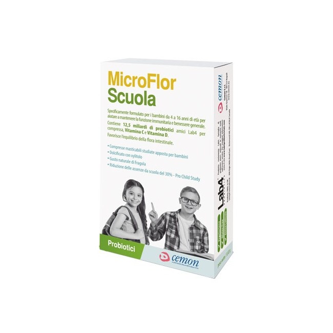 MICROFLOR SCUOLA 30 CAPSULE MASTICABILI