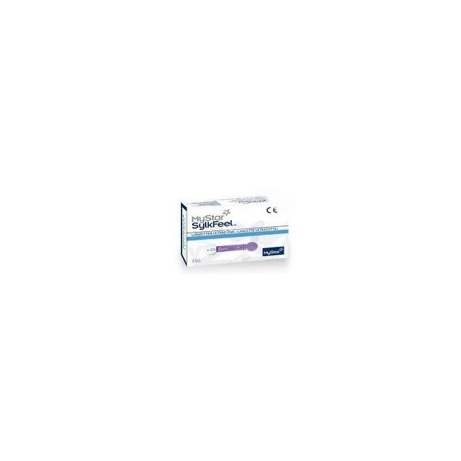 LANCETTE PUNGIDITO MYSTAR SYLKFEEL LANCETS 33 GAUGE 25 PEZZI