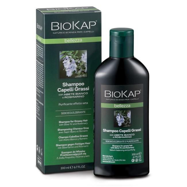 BIOKAP BELLEZZA SHAMPOO CAPELLI GRASSI 200 ML BIOSLINE