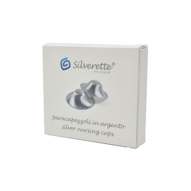 SILVERETTE MINI COPPETTE PROTEZIONE CAPEZZOLI IN ARGENTO 2 PEZZI