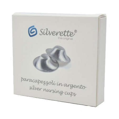 SILVERETTE MINI COPPETTE PROTEZIONE CAPEZZOLI IN ARGENTO 2 PEZZI