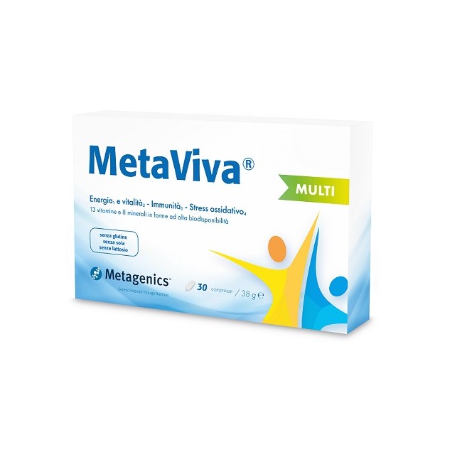 Confezione da 30 compresse di Metagenics Metaviva Multi Integratore multivitaminico e Minerale