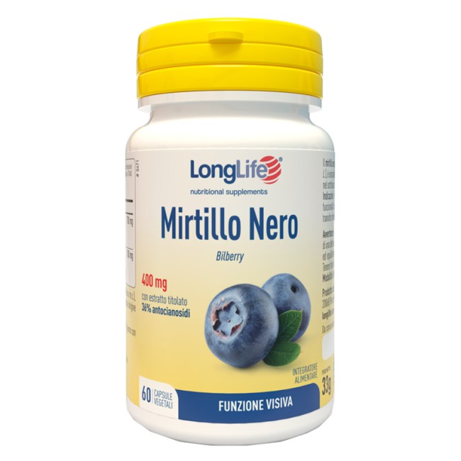 LONGLIFE MIRTILLO NERO 60 CAPSULE VEGETALI