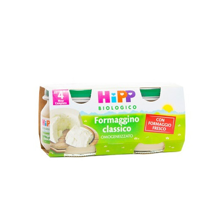 HIPP BIO OMOGENEIZZATO FORMAGGINO CLASSICO 2X80 G