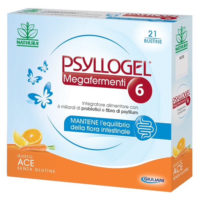 PSYLLOGEL MEGAFERMENTI 6 GUSTO ACE 21 BUSTE