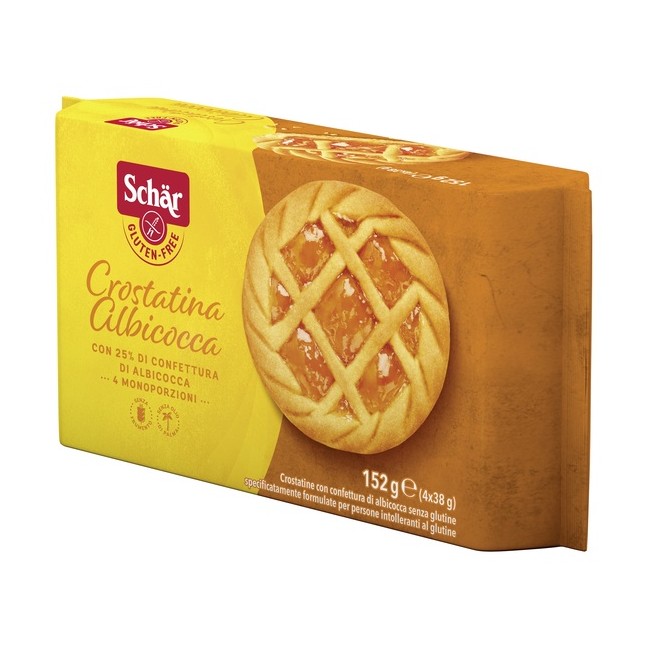 SCHAR CROSTATINA CON CONFETTURA DI ALBICOCCA 4 MONOPORZIONI DA 35 G