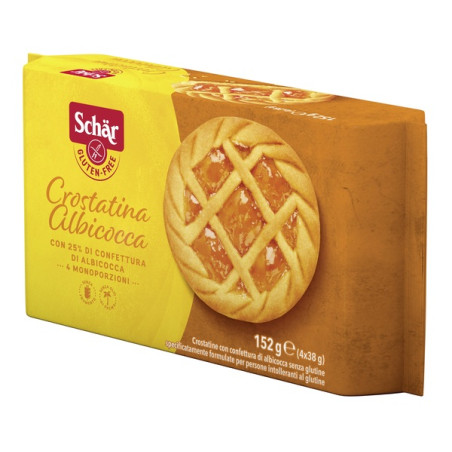 SCHAR CROSTATINA CON CONFETTURA DI ALBICOCCA 4 MONOPORZIONI DA 35 G