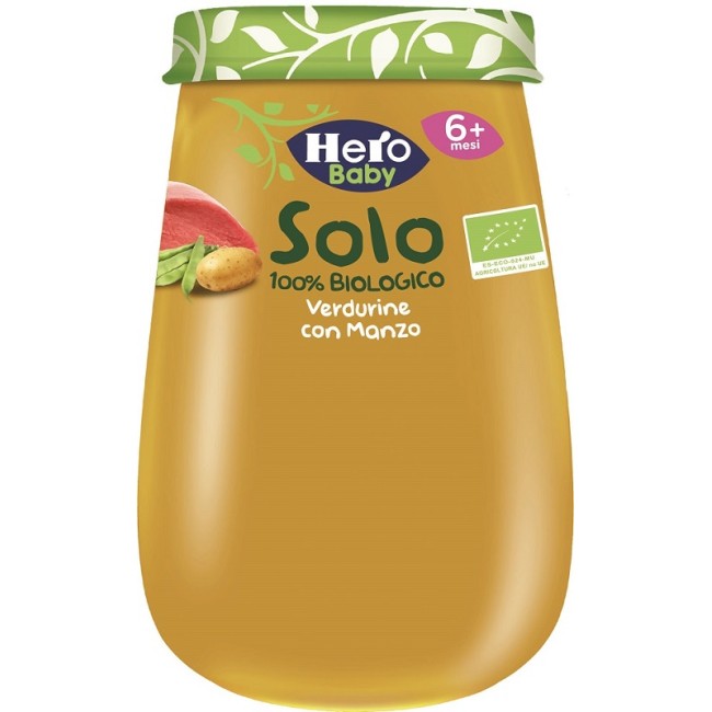 HERO SOLO OMOGENEIZZATO VERDURINE CON MANZO 100% BIO 190 G