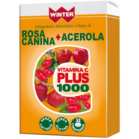 WINTER VITAMINA C PLUS 1000 ROSA CANINA + ACEROLA 32 COMPRESSE