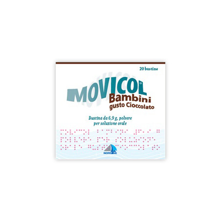 Movicol Bambini 6.9g  Polvere Per Soluzione Orale Gusto Cioccolato 20 Bustine