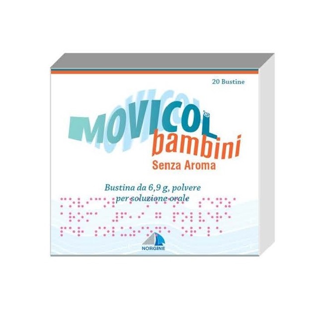 Movicol Bambini 6.9g Polvere Per Soluzione Orale Senza Aroma 20 Bustine