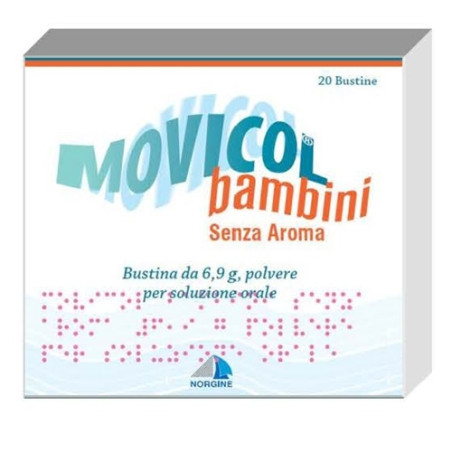 Movicol Bambini 6.9g Polvere Per Soluzione Orale Senza Aroma 20 Bustine