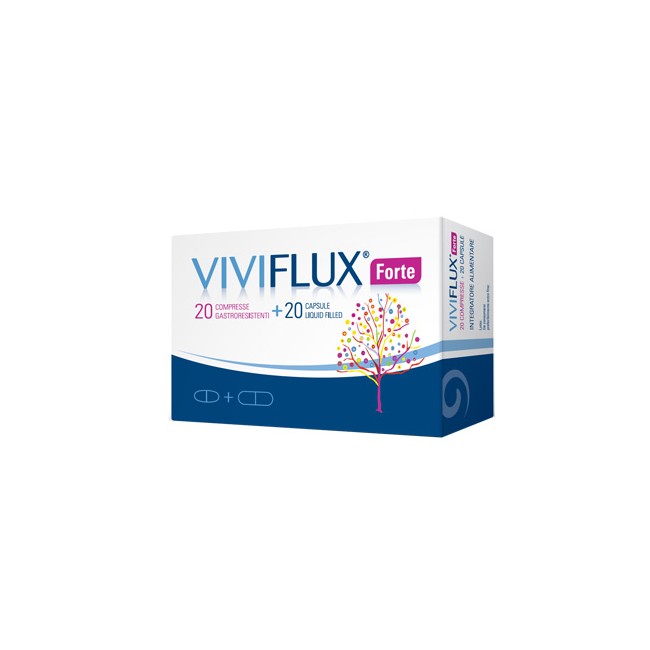 VIVIFLUX FORTE 20 COMPRESSE GASTRORESISTENTI + 20 CAPSULE LIQUID FILLER