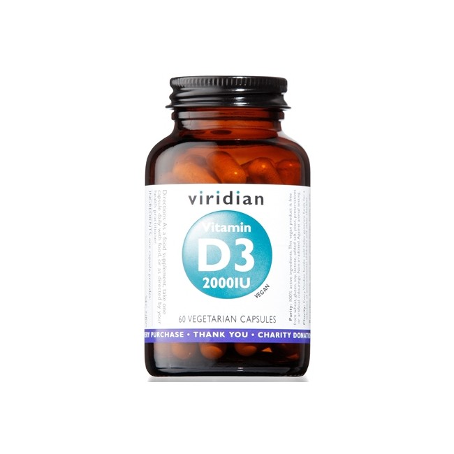 VIRIDIAN VITAMIN D3 2000IU 60CPS