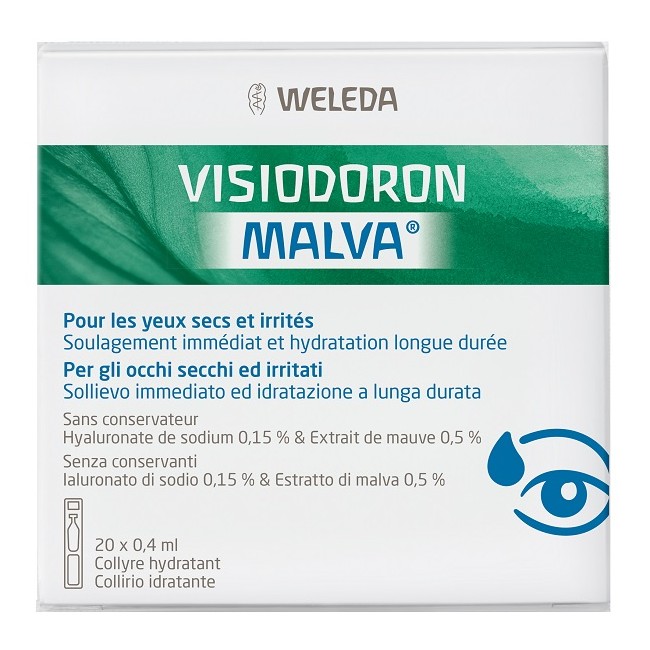 GOCCE OCULARI VISIODORON MALVA 20 MONODOSE DA 0,4 ML