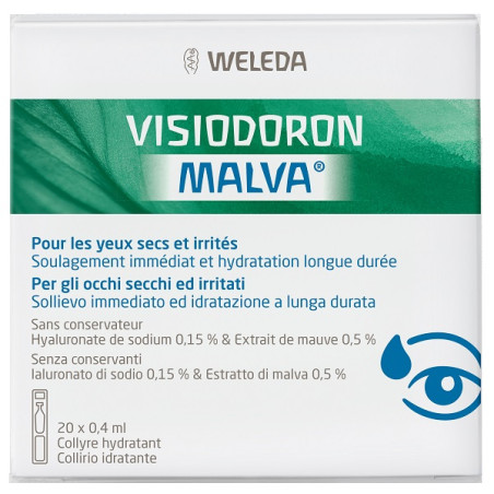 GOCCE OCULARI VISIODORON MALVA 20 MONODOSE DA 0,4 ML