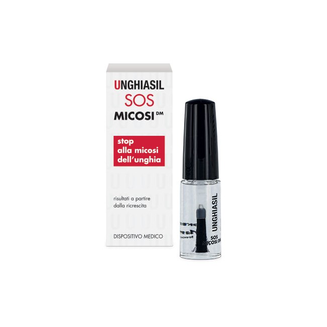 ANTIMICOTICO UNGHIASIL SOS MICOSI IN FLACONE DI VETRO 5 ML CON PENNELLO APPLICATORE + ASTUCCIO