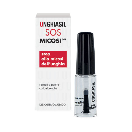 ANTIMICOTICO UNGHIASIL SOS MICOSI IN FLACONE DI VETRO 5 ML CON PENNELLO APPLICATORE + ASTUCCIO