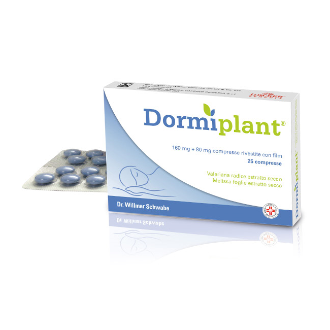 Dr Willmar Schwabe Dormiplant 160mg+80mg Blando Sedativo Per Favorire Il Riposo Notturno 25 Compresse Rivestite