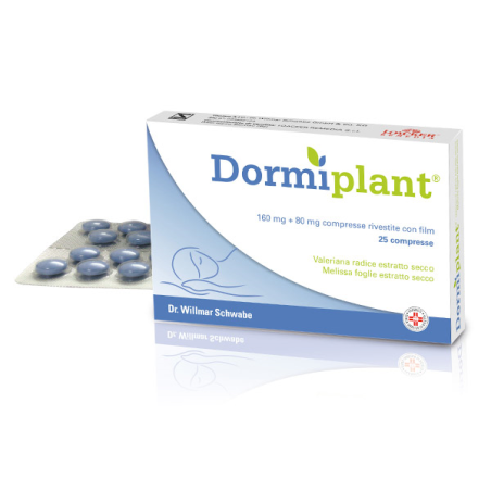 Dr Willmar Schwabe Dormiplant 160mg+80mg Blando Sedativo Per Favorire Il Riposo Notturno 25 Compresse Rivestite