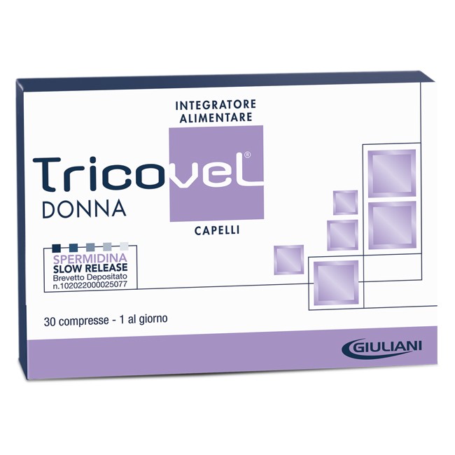 TRICOVEL DONNA INTEGRATORE ALIMENTARE CON NUTRIENTI SPECIFICI PER CAPELLI 30 COMPRESSE