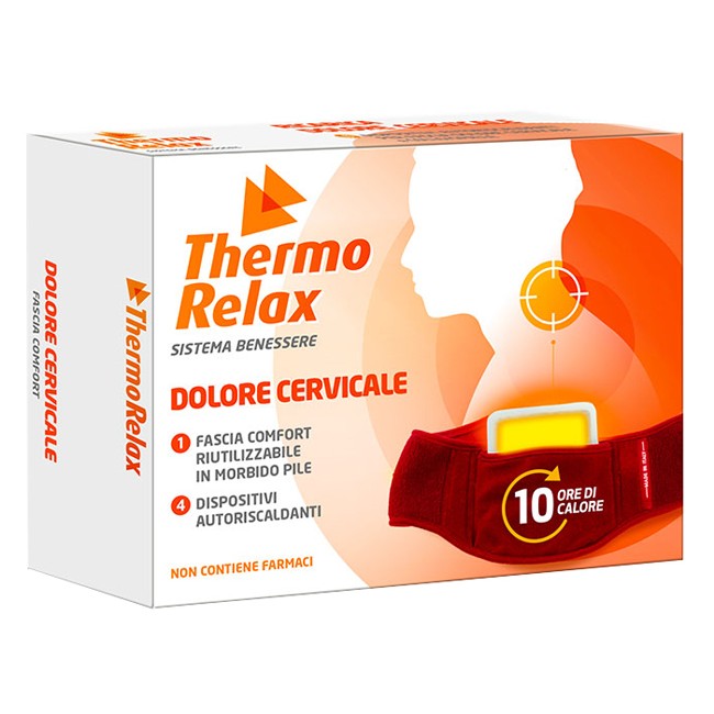 THERMORELAX FASCIA DOLORE CERVICALE+4 DISPOSITIVI AUTORISCALDANTI