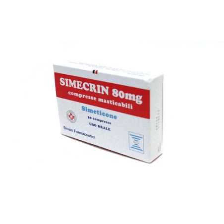 Simecrin 80mg Per Gonfiore Addominale E Meteorismo 30 Compresse Masticabili