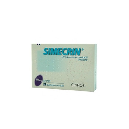 Simecrin 120mg Per Gonfiore Addominale E Meteorismo 24 Compresse Masticabili