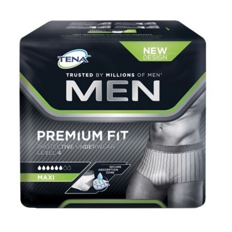 MUTANDINA ASSORBENTE MASCHILE TENA MEN PREMIUM FIT LIVELLO 4 S/M 10 PEZZI