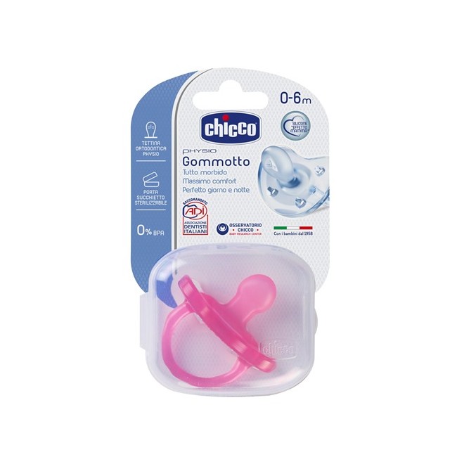 CHICCO GOMMOTTO IN SILICONE GIRL 0-6 MESI 1 PEZZO