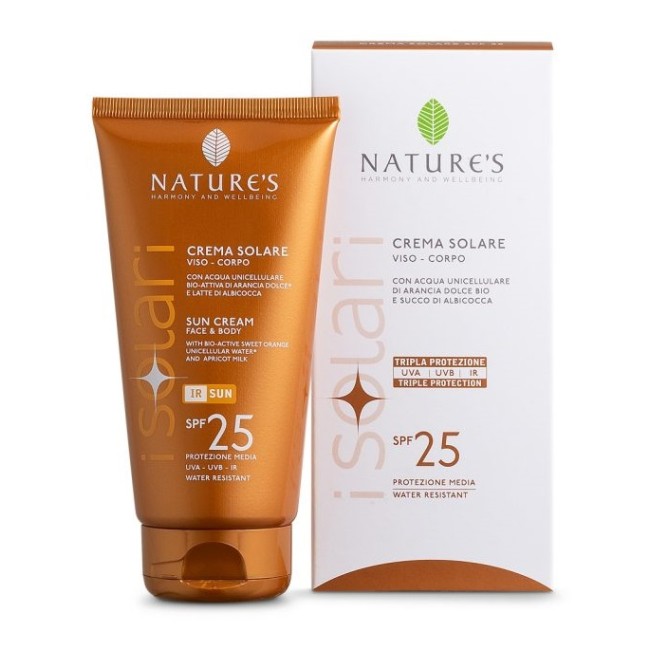 NATURE'S I SOLARI CREMA SOLARE VISO E CORPO SPF 25 IR SUN 150 ML