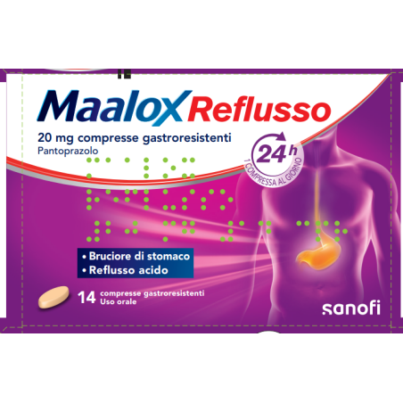 Maalox Reflusso 20mg 14 Compresse Gastroresistenti