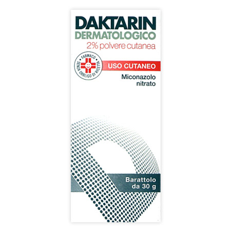 Daktarin Dermatologico 2% Polvere Cutanea Antimicotica Per Funghi 30g