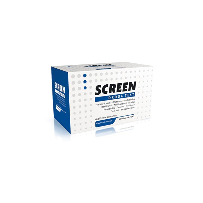 SCREEN DROGA TEST 10 DROGHE CON CONTENITORE URINA