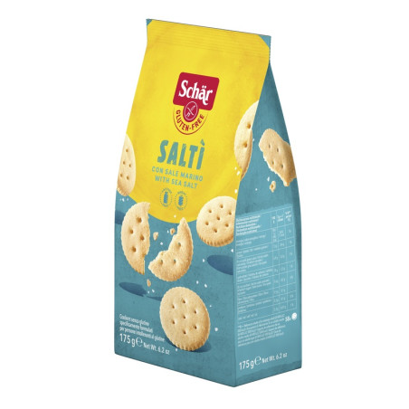 SCHAR SALTI' CRACKER CON SALE MARINO SENZA LATTOSIO 175 G