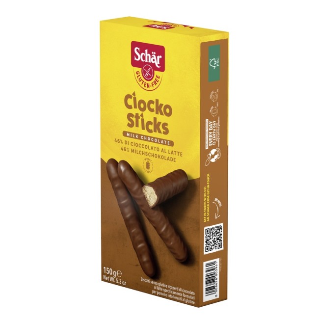 SCHAR CIOCKO STICK RICOPERTI DI CIOCCOLATO AL LATTE 150 G