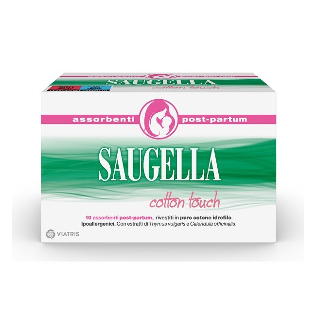 SAUGELLA COTTON TOUCH ASSORBENTI POSTPARTUM 10 PEZZI