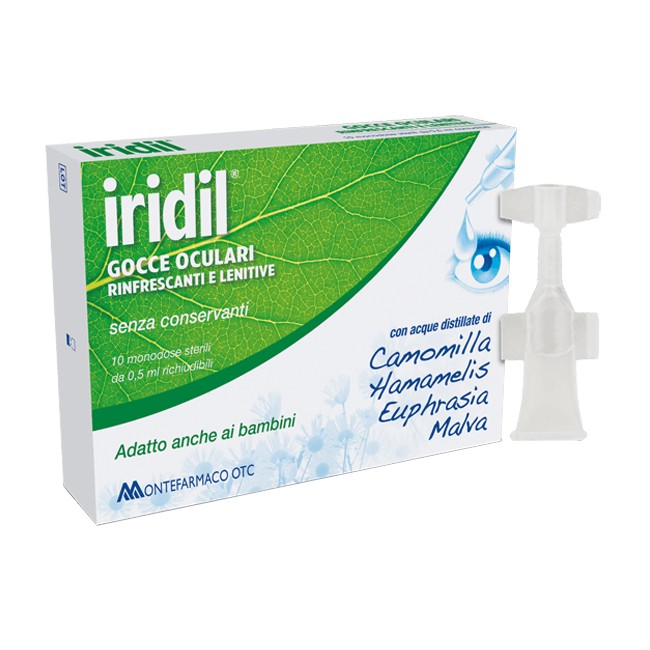 GOCCE OCULARI IRIDIL 10 AMPOLLE MONODOSE RICHIUDIBILI 0,5 ML