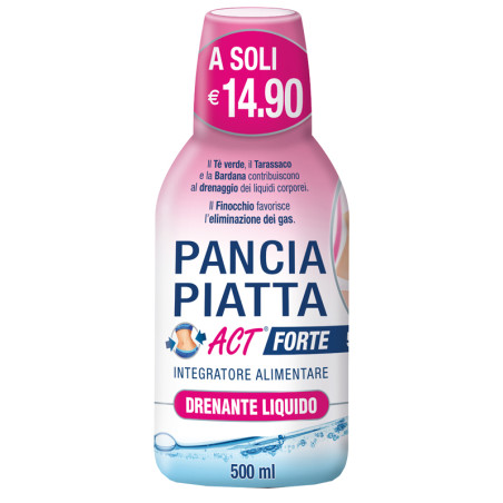 PANCIA PIATTA ACT FORTE DRENANTE LIQUIDO 500 ML