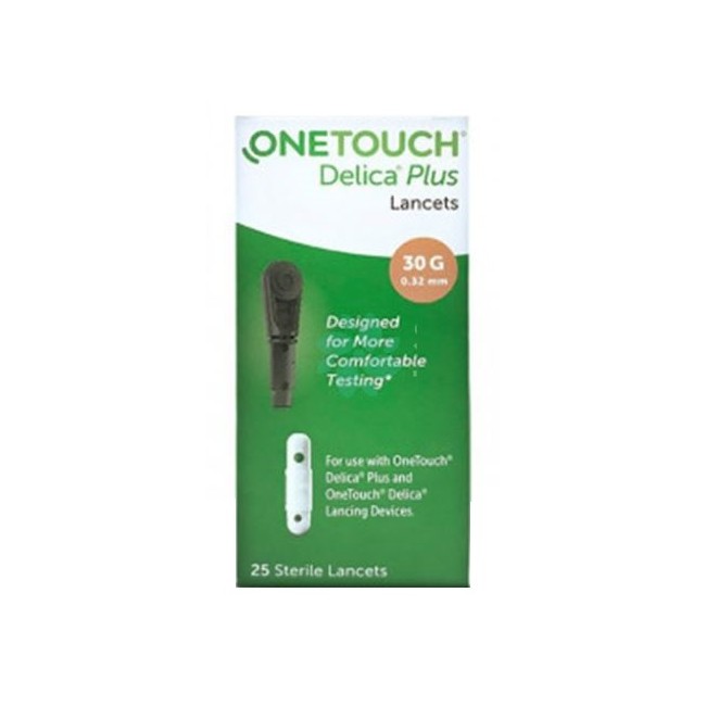 LANCETTE PUNGIDITO ONETOUCH DELICA PLUS 25 PEZZI