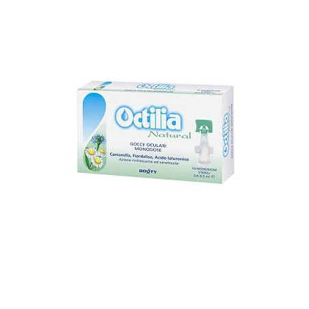 OCTILIA NATURAL GOCCE OCCHI IRRITATI E ARROSSATI 10 FLACONCINI MONODOSE 0,5 ML