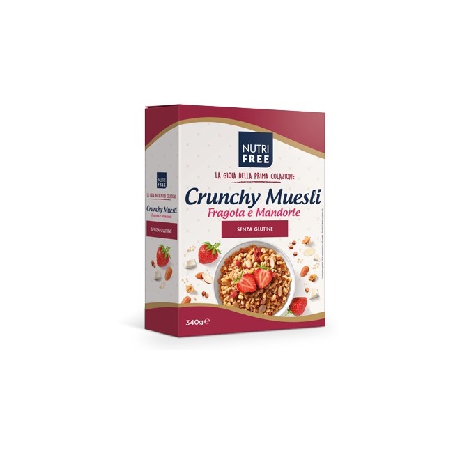 NUTRIFREE CRUNCHY MIX FRAGOLE E MANDORLE 340 G