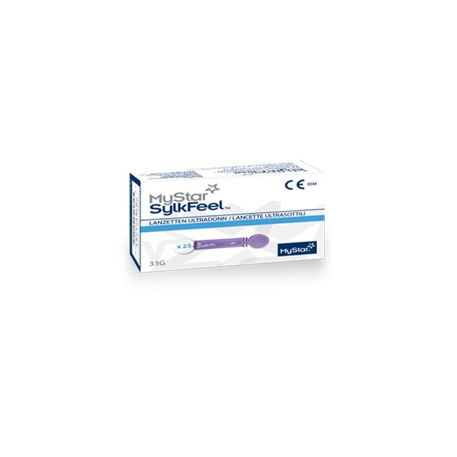 LANCETTE PUNGIDITO MYSTAR SYLKFEEL LANCETS 33 GAUGE 50 PEZZI