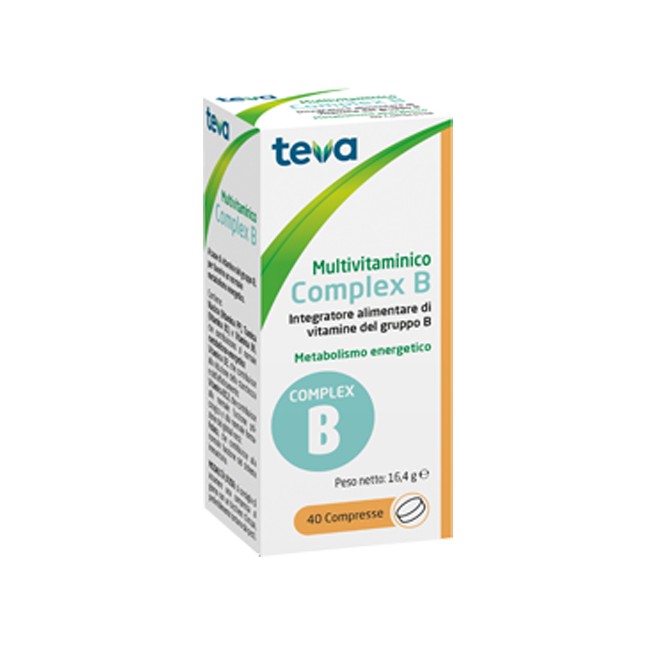 MULTIVITAMINICO COMPLEX B TEVA 40 COMPRESSE 16,4 G