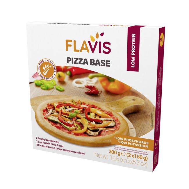 FLAVIS PIZZA BASE 2 FONDI PIZZA APROTEICI DA 150 G