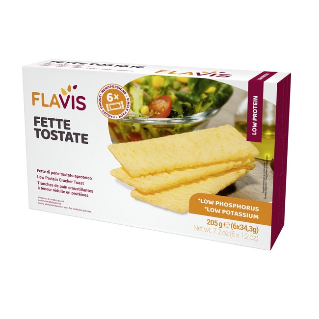 FLAVIS FETTE TOSTATE APROTEICHE 6 PORZIONI DA 34,3 G