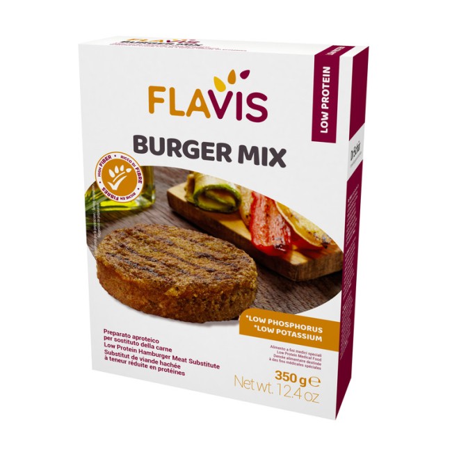 FLAVIS BURGER MIX PREPARATO APROTEICO PER SOSTITUTO DELLA CARNE 350 G