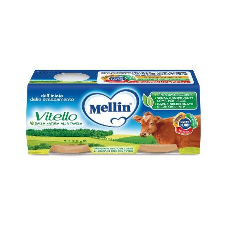 MELLIN OMOGENEIZZATO VITELLO 2 X 80 G